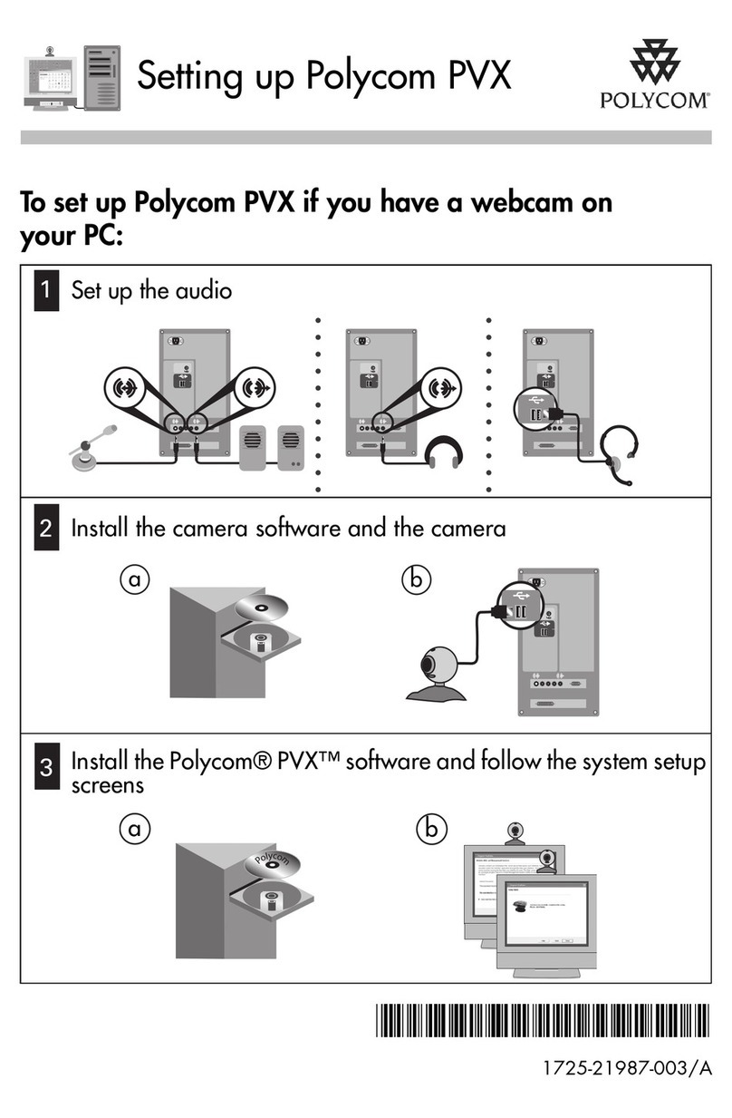 Polycom PVX User manual Polycom PVX User manual