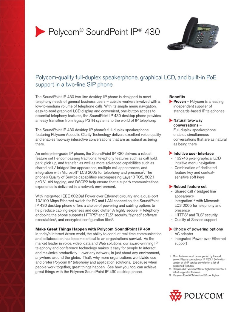 Polycom Polycom SoundPoint IP 430 User manual