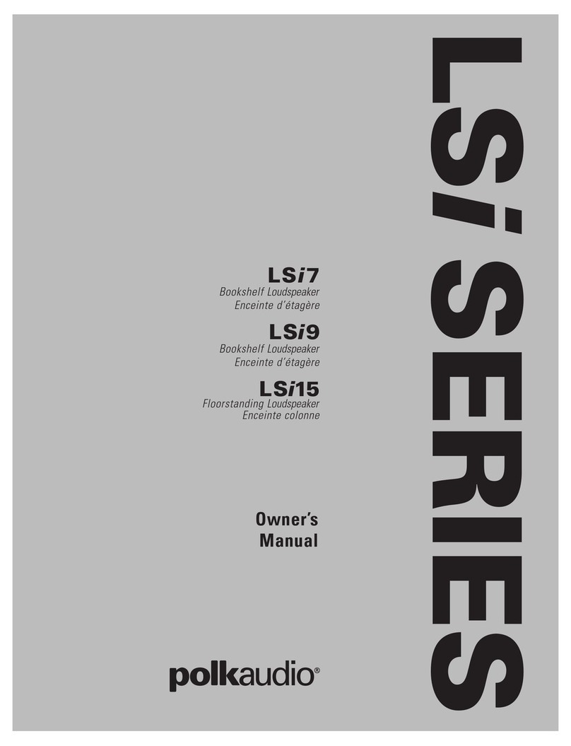Polk Audio LSi 15 owner's manual