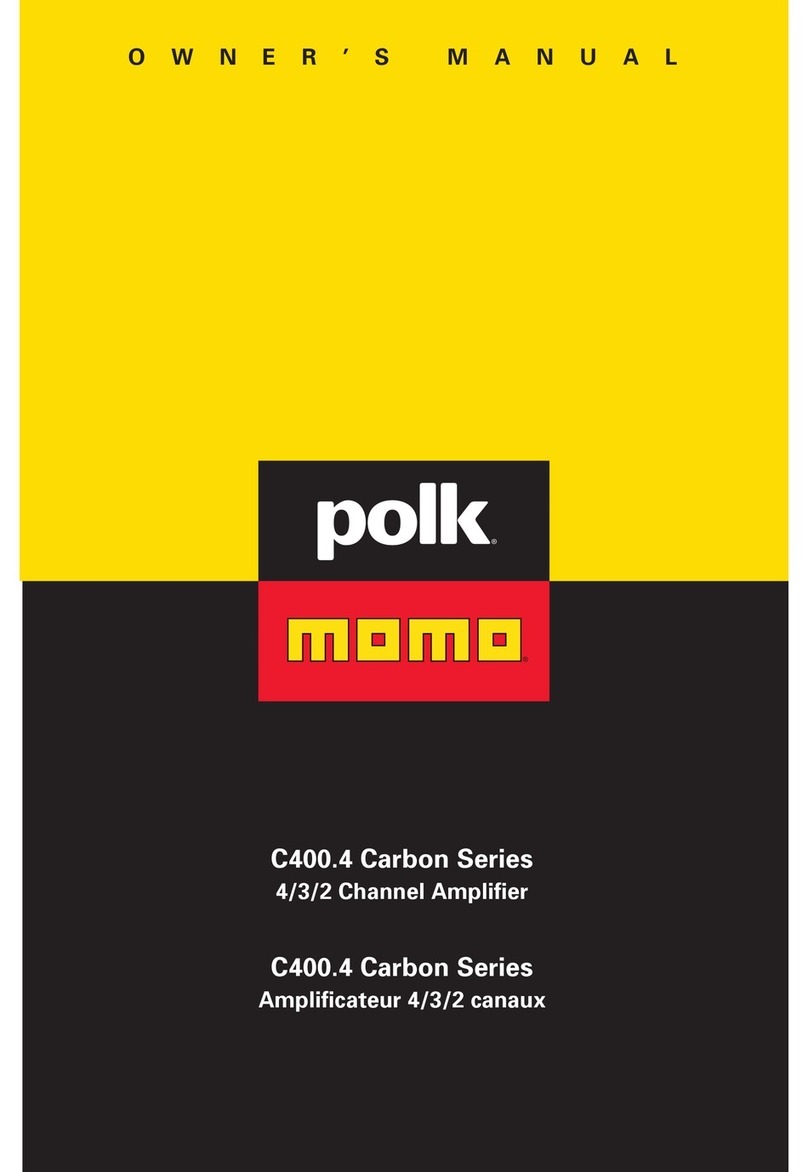 Polk Audio Momo C400.4 owner's manual
