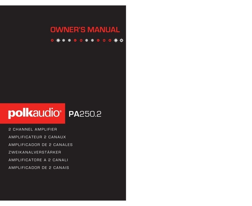 Polk Audio PA250.2 User manual