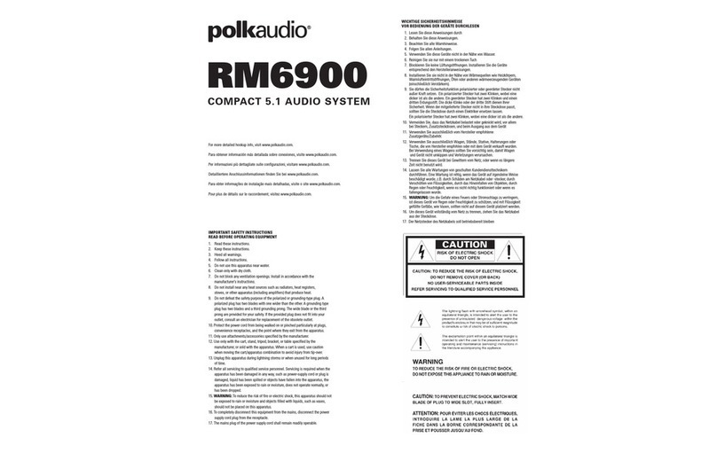 Polk Audio AM6901-A user guide