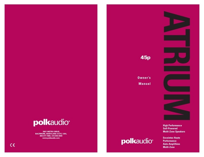 Polk Audio Atrium 45P User manual