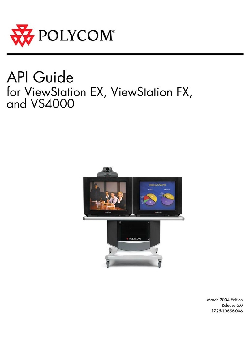 Polycom VIEWSTATION EX User manual Polycom VIEWSTATION EX User manual