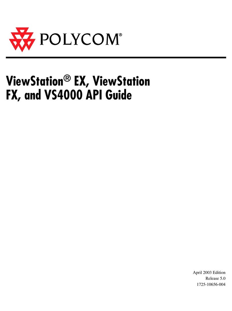 Polycom VIEWSTATION EX User manual