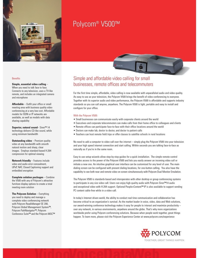 Polycom V500 User manual