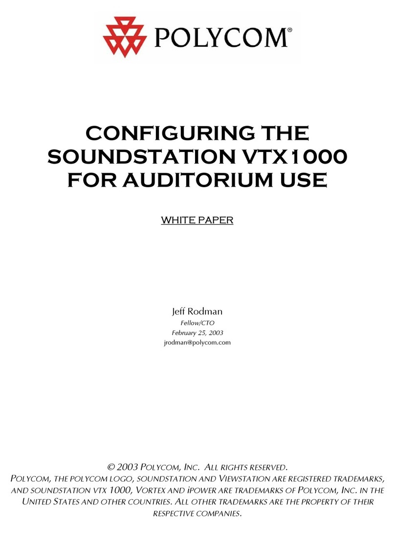 Polycom SoundStation VTX1000 Configuration guide
