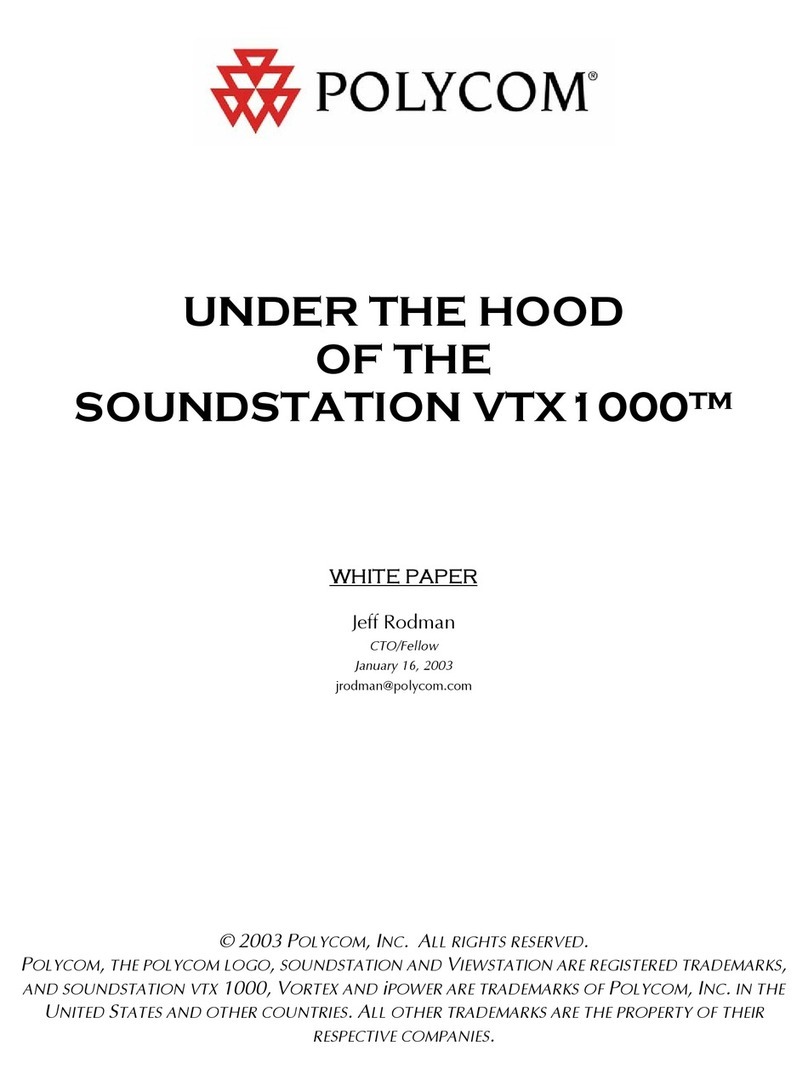 Polycom SoundStation VTX1000 User manual