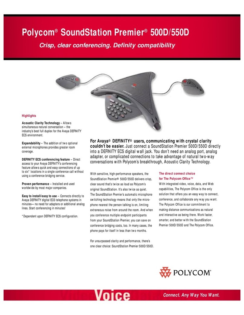 Polycom SoundStation Premier 500D Technical specifications