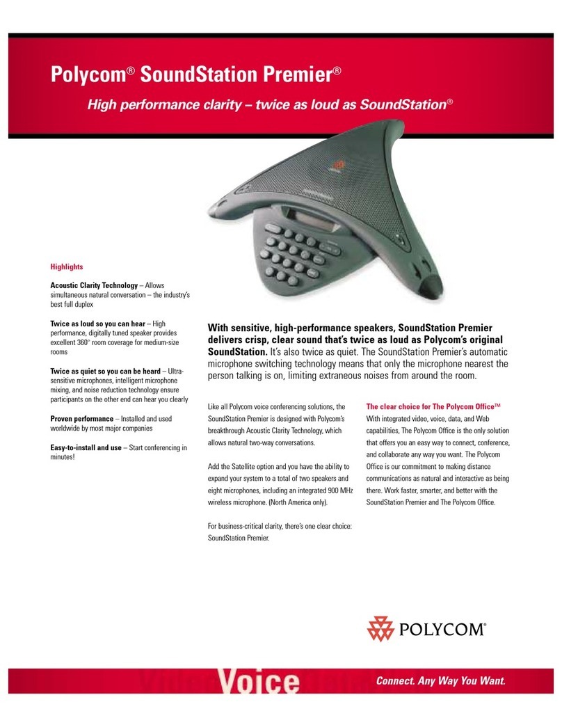 Polycom SoundStation Premier User manual