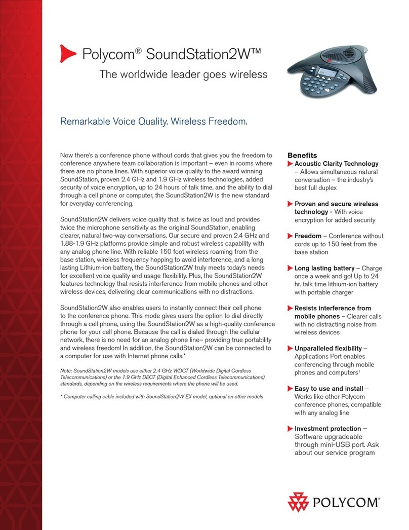 Polycom SoundStation 2W Specifications