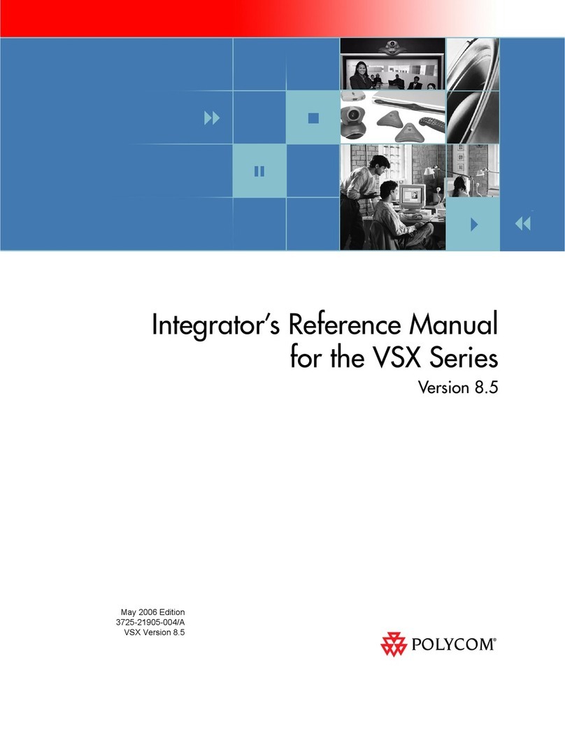 Polycom VSX 3000 User manual