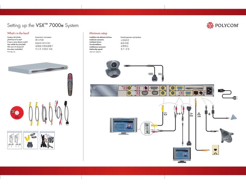 Polycom VSX 7000e Series User instructions