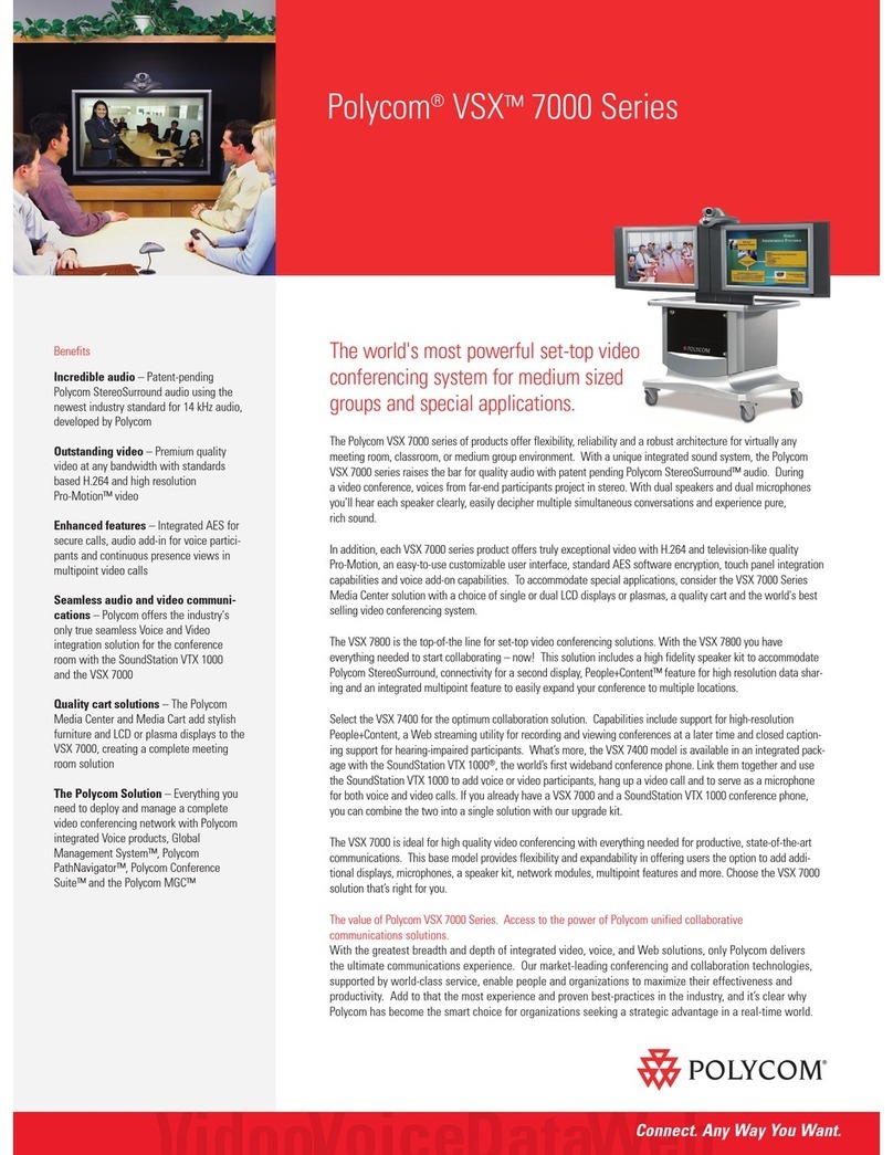 Polycom ViewStation vsx7000 Brochure & specs