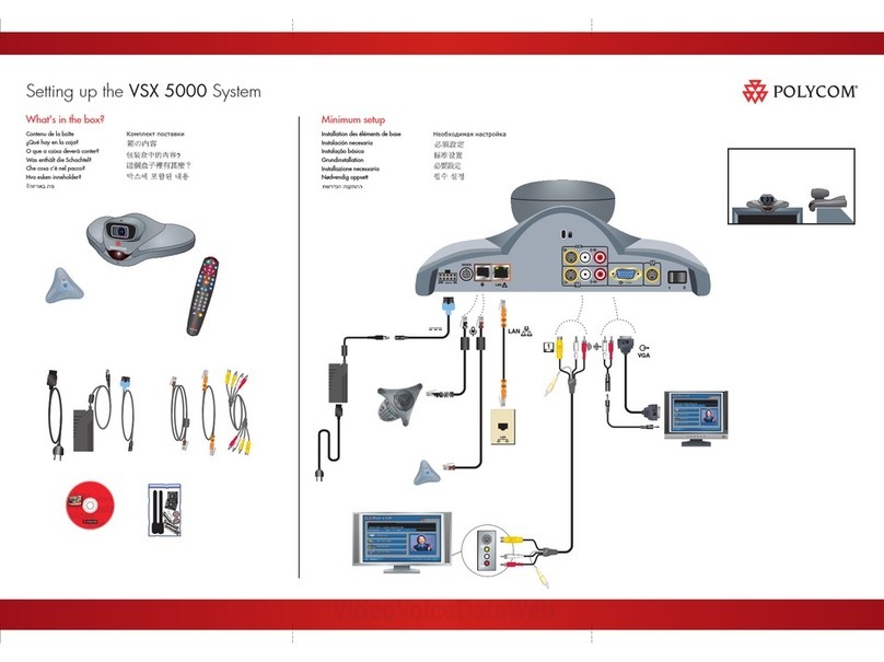 Polycom VSX 5000 User manual