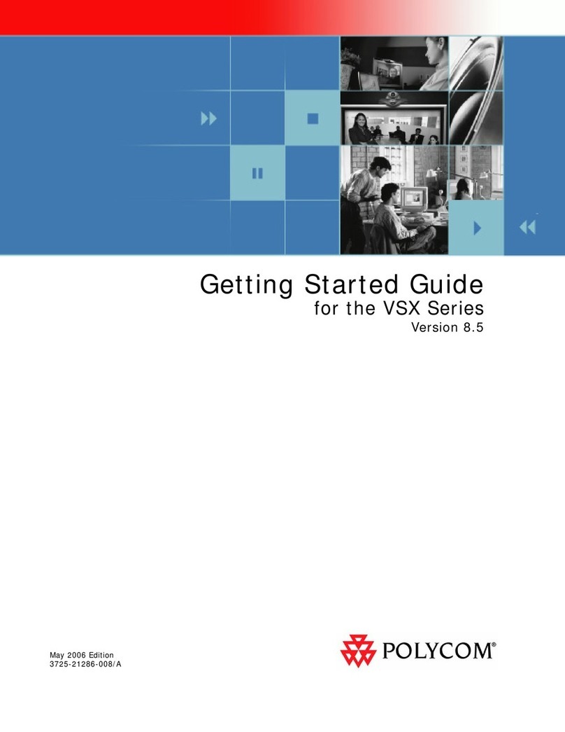 Polycom VSX 3000 User manual