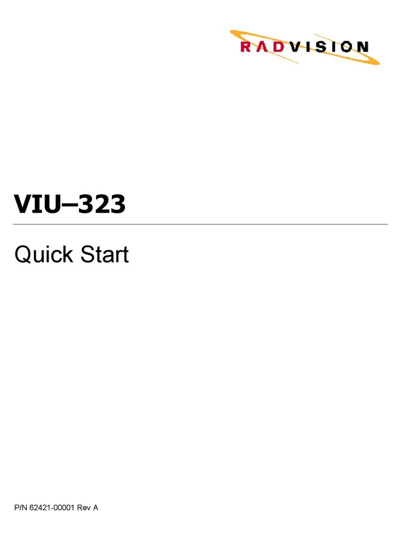 RADVision VIU-323 User manual
