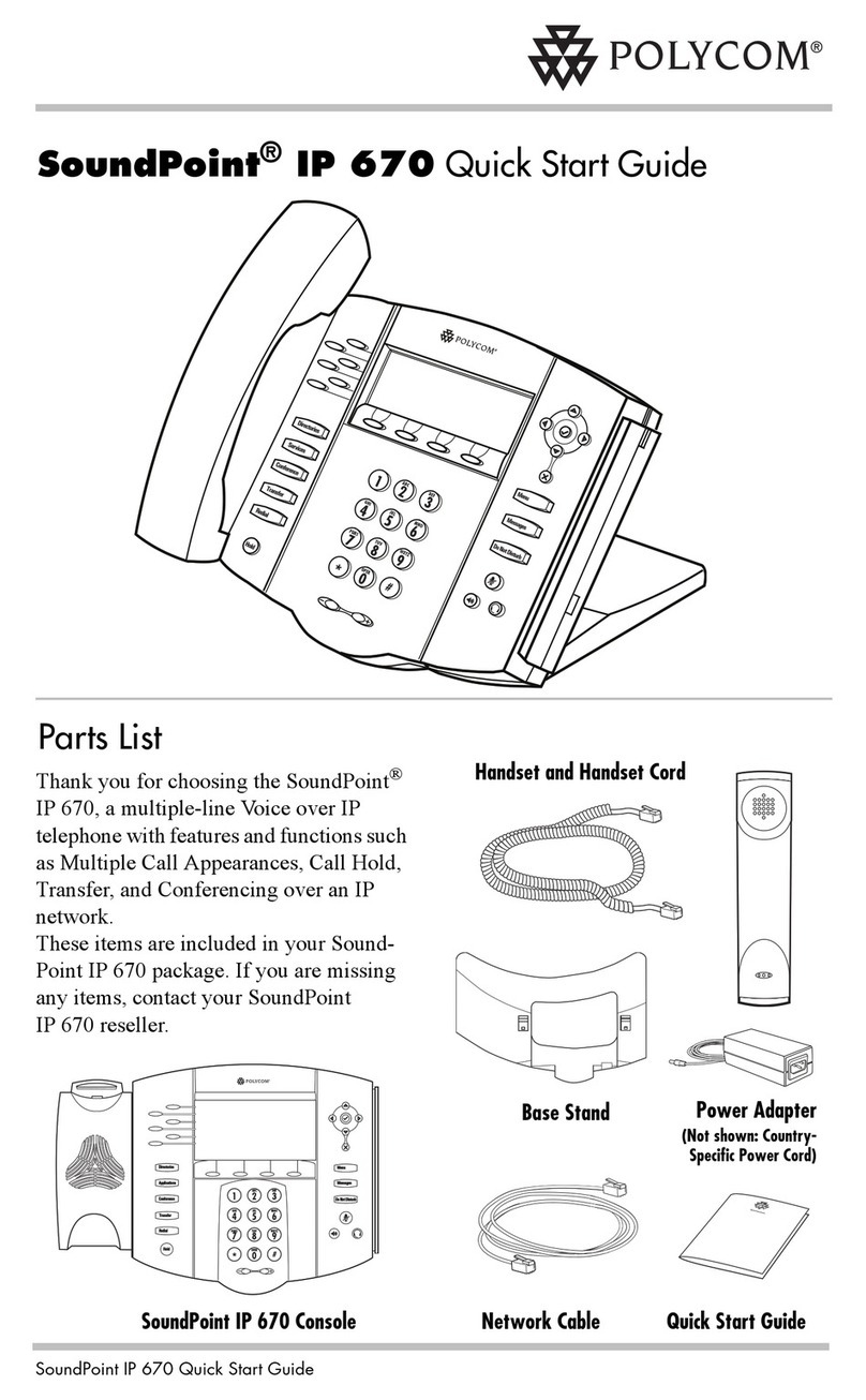 Polycom SoundPoint IP 670 User manual