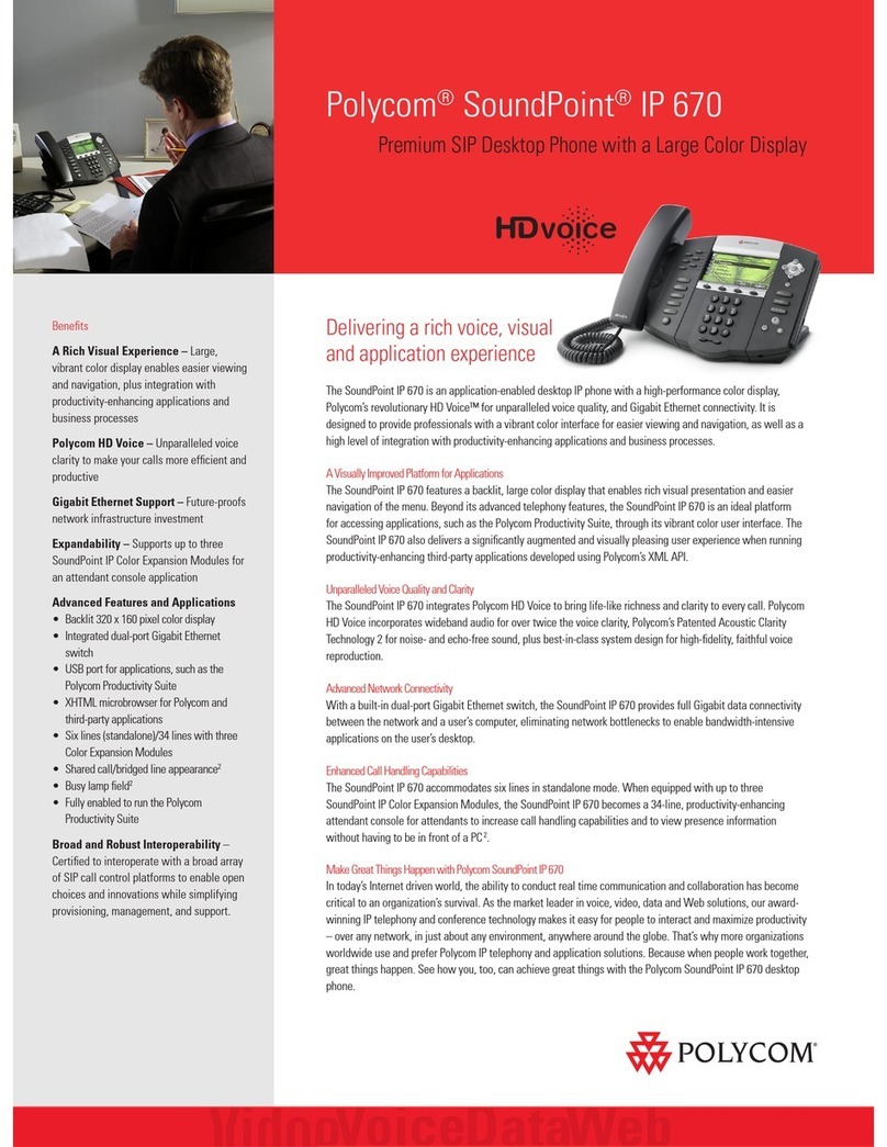 Polycom SoundPoint IP 670 User manual