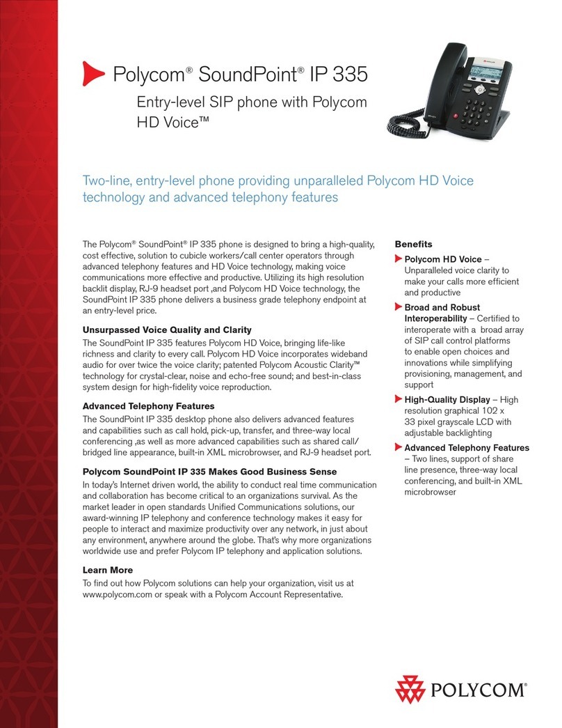 Polycom SoundPoint IP 335 User manual