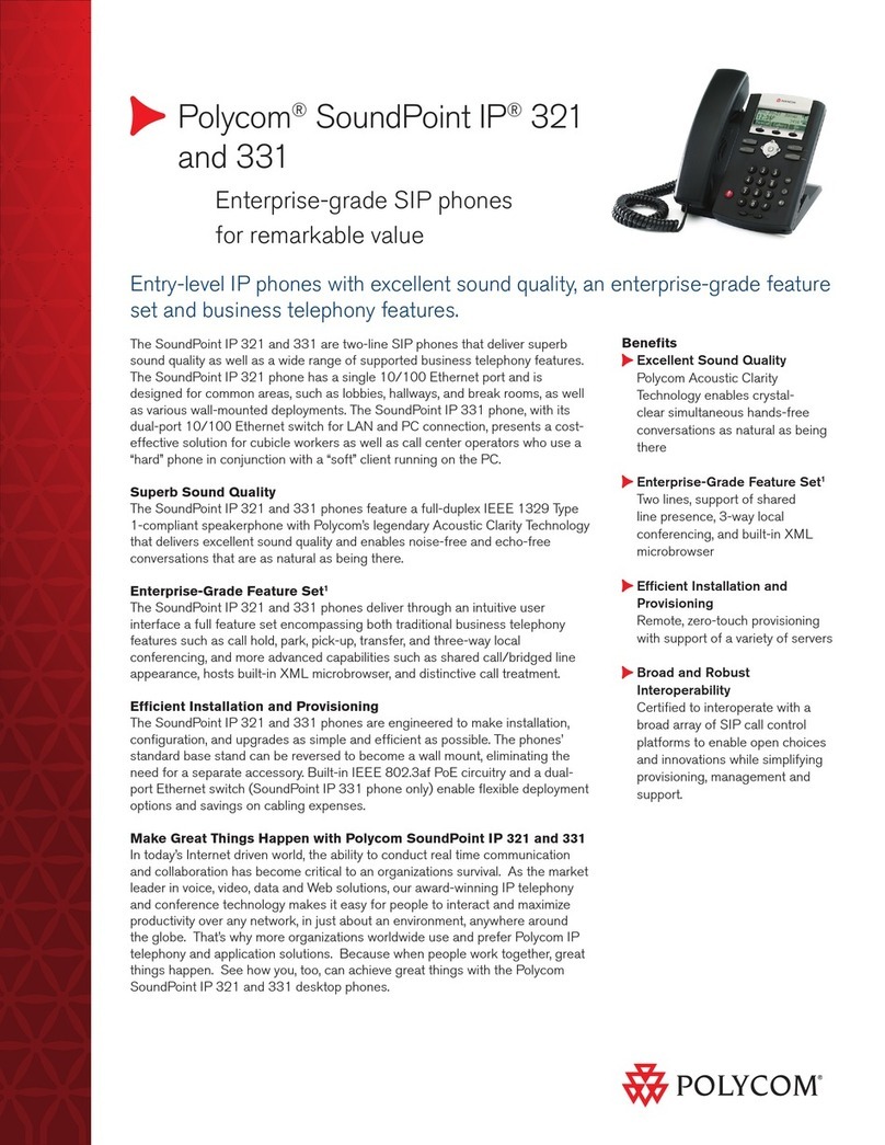 Polycom SoundPoint IP 321 User manual