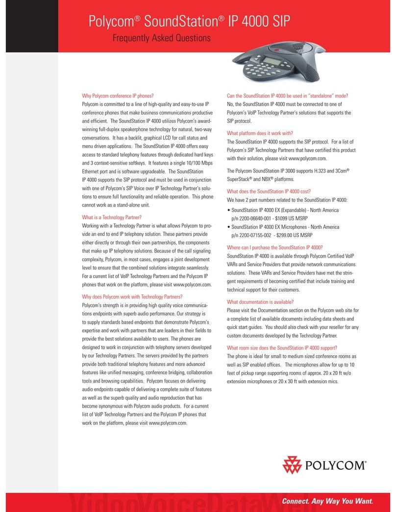 Polycom SoundStation IP 4000 Instruction Manual
