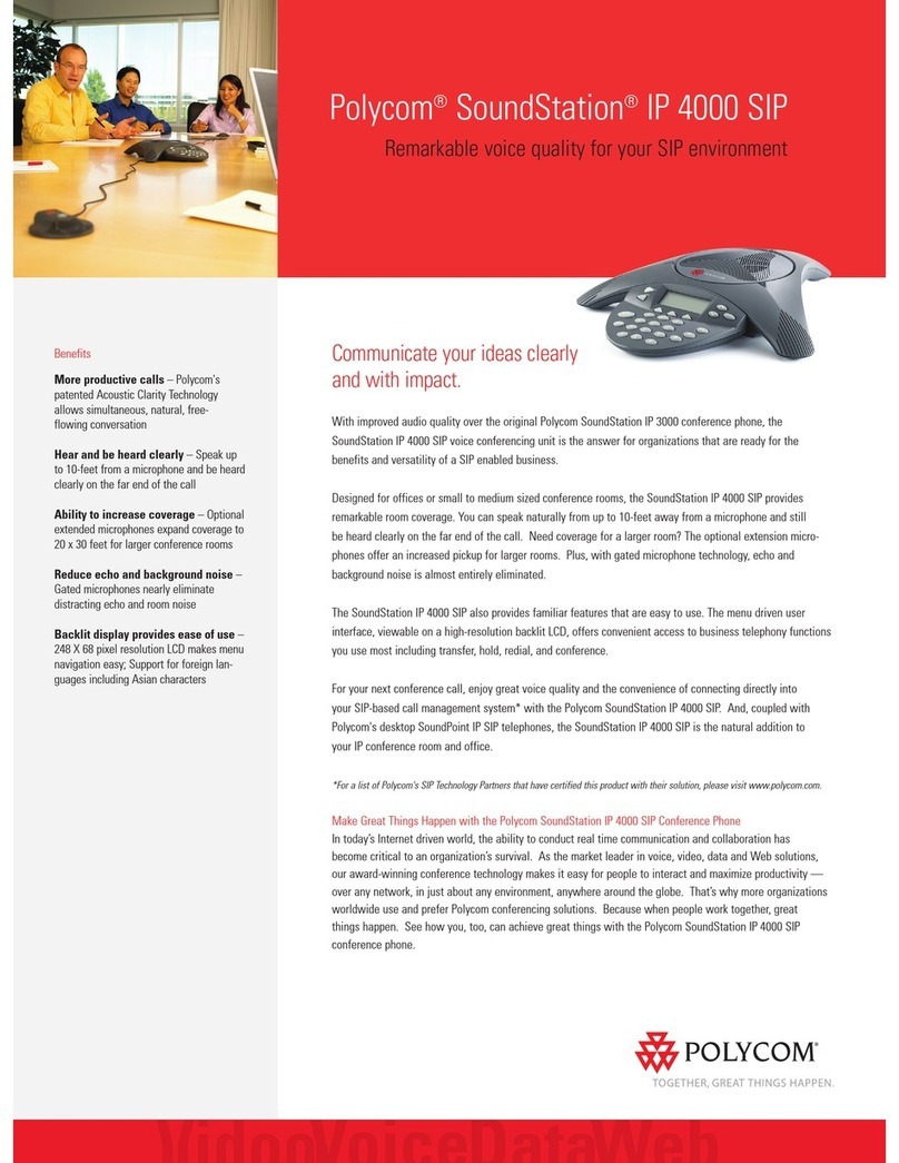 Polycom SoundStation IP 4000 User manual