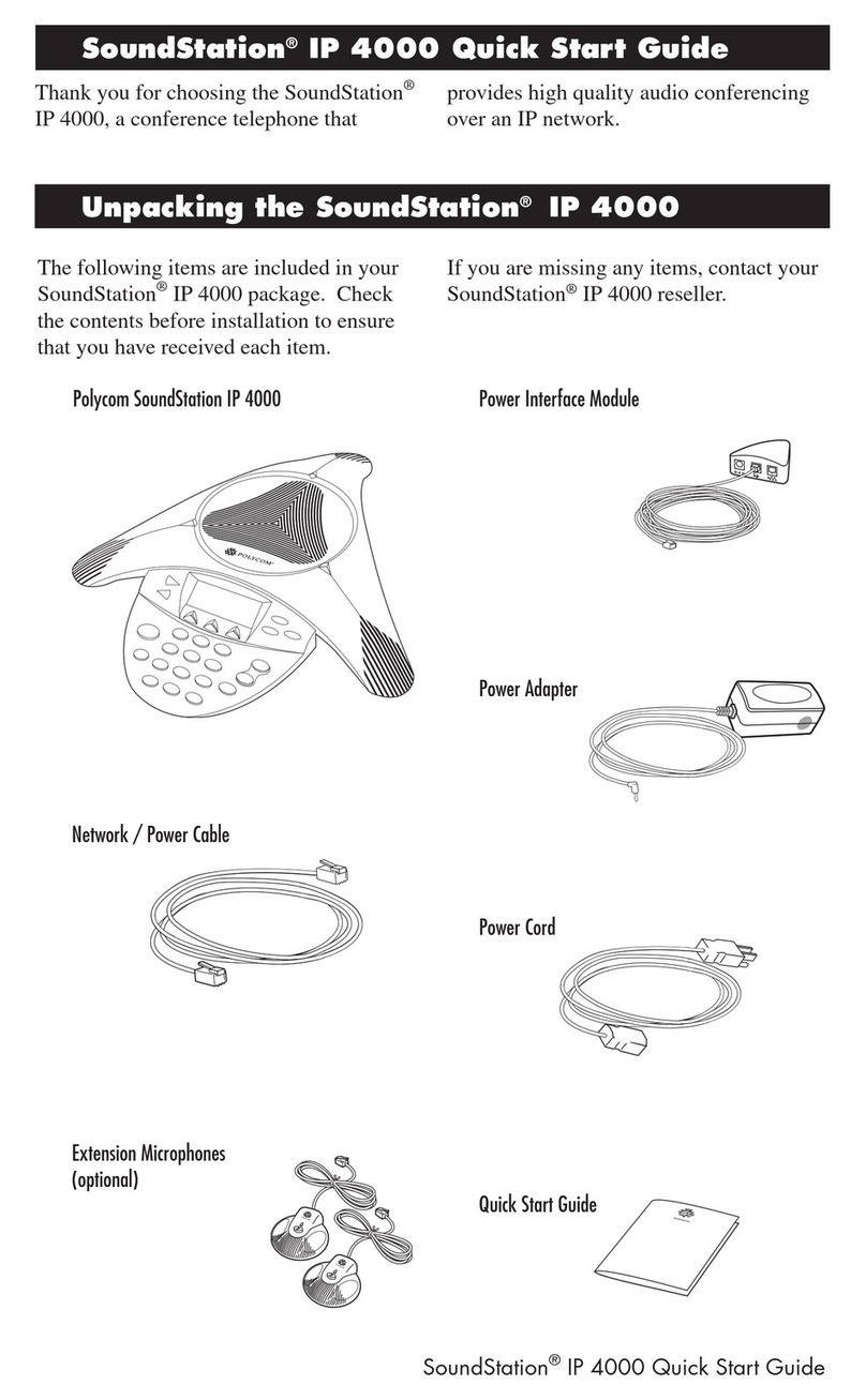 Polycom SoundStation IP 4000 User manual