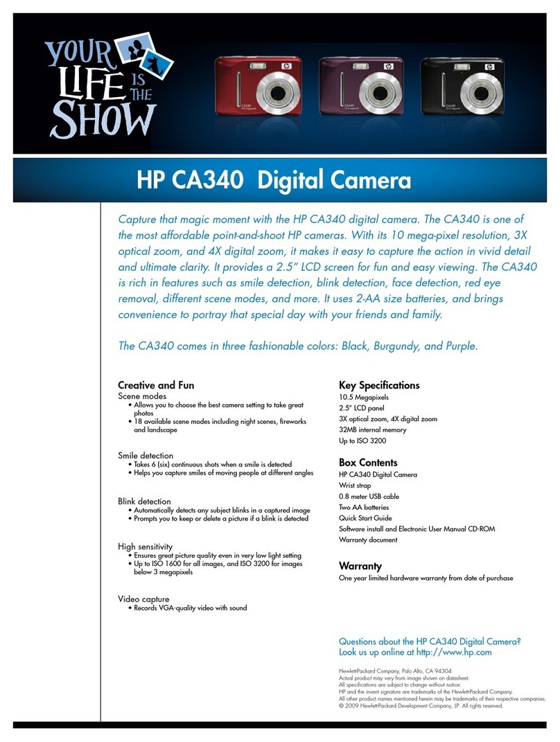 HP SB360 - 12 MP, 3IN LCD User manual