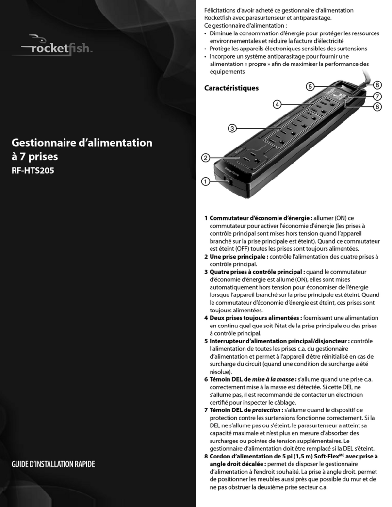 Rocket Fish RF-HTS205 Installation and operation manual