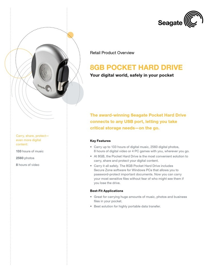 Seagate ST650211U-RK - USB2.0 Pocket Hard Drive 5 GB... Operating and safety instructions