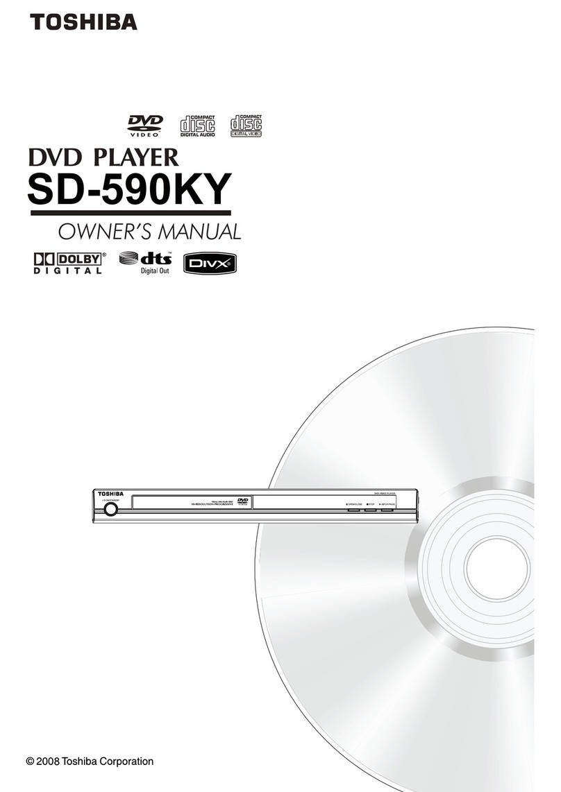 Toshiba SD590 - ALL REGION MULTI-SYSTEM HI-RESOLUTION PROGRESSIVE SCAN DVD/CD... User manual