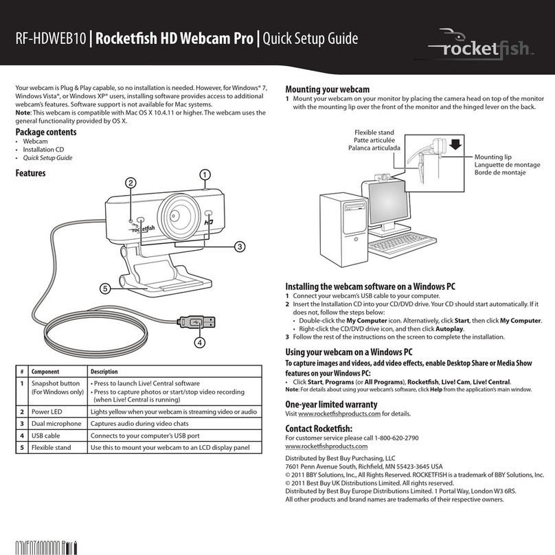 Rocket Fish RF-HDWEB10 User manual