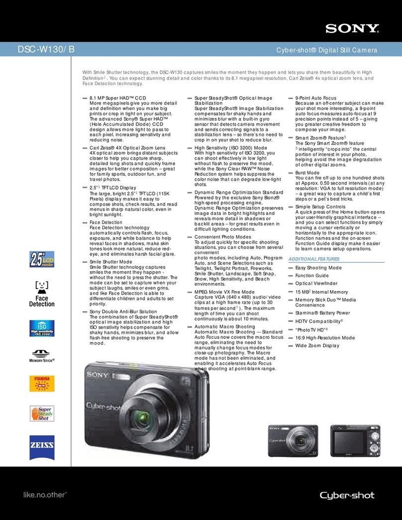 Sony DSC-W130/B Specifications