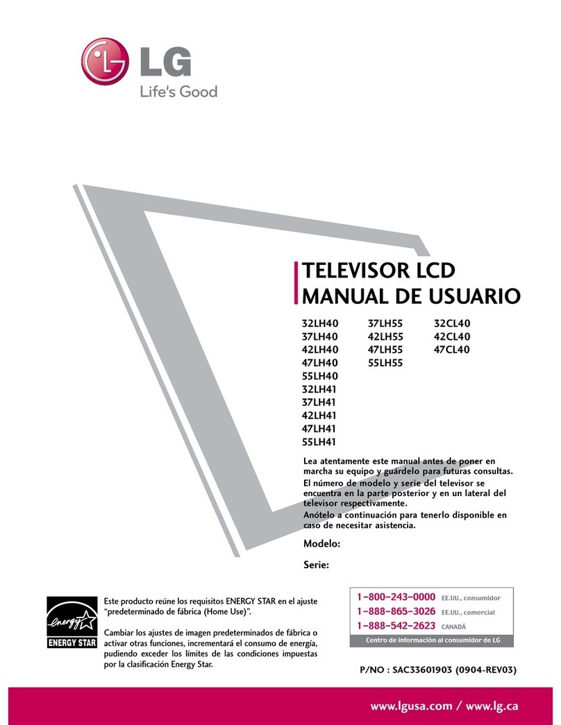 LG 37LH40 -  - 37" LCD TV Instruction Manual