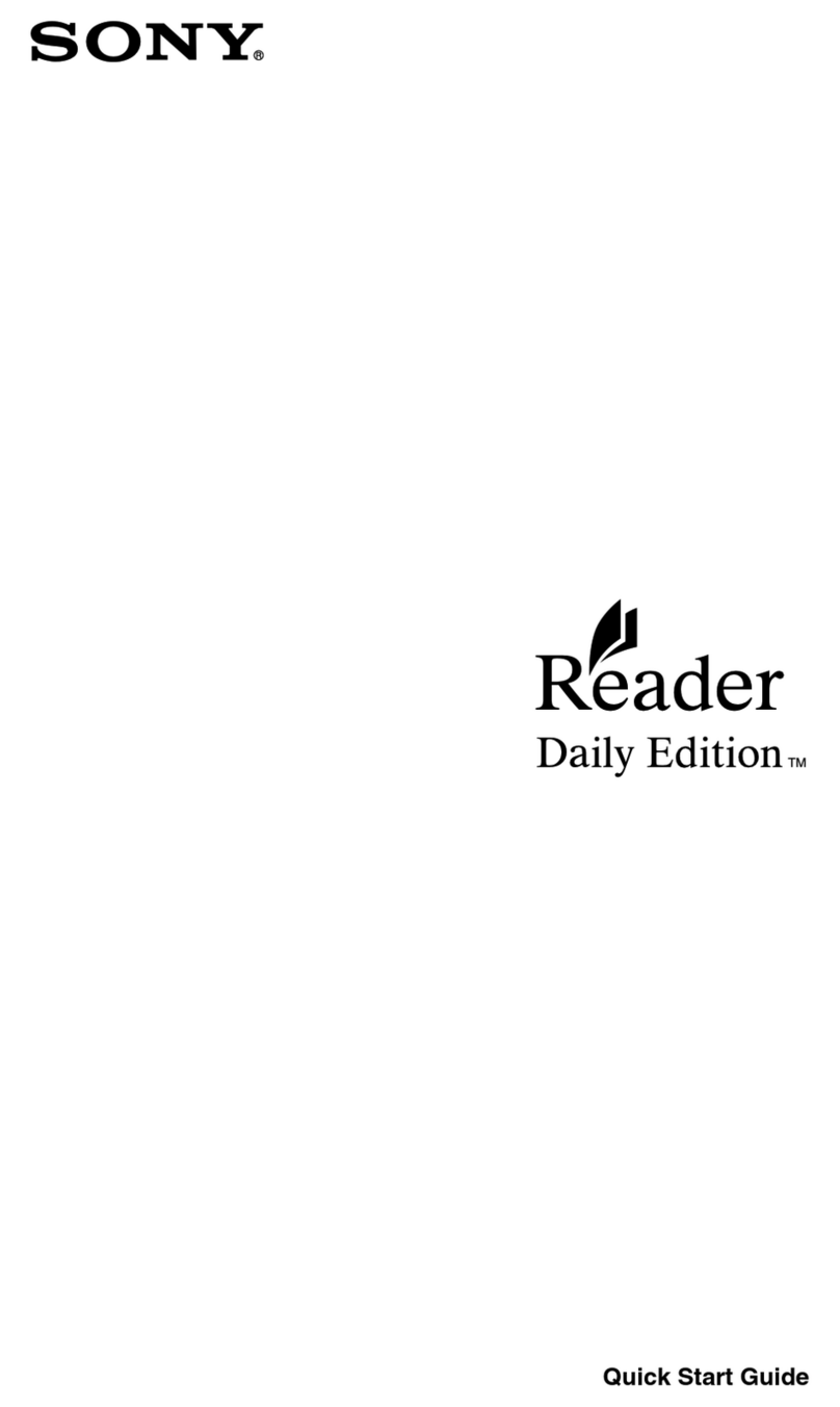 Sony PRS-950 - Reader Daily Edition&trade User manual