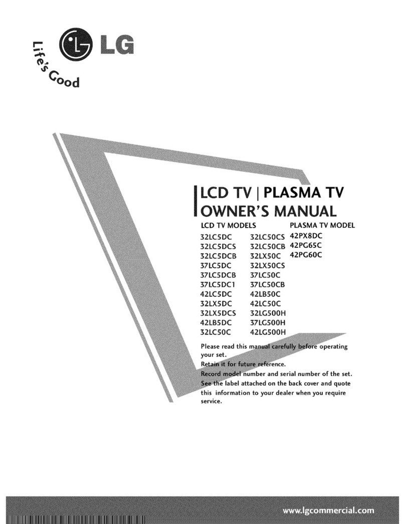 LG 42LC5DC -  - 42" LCD TV User manual
