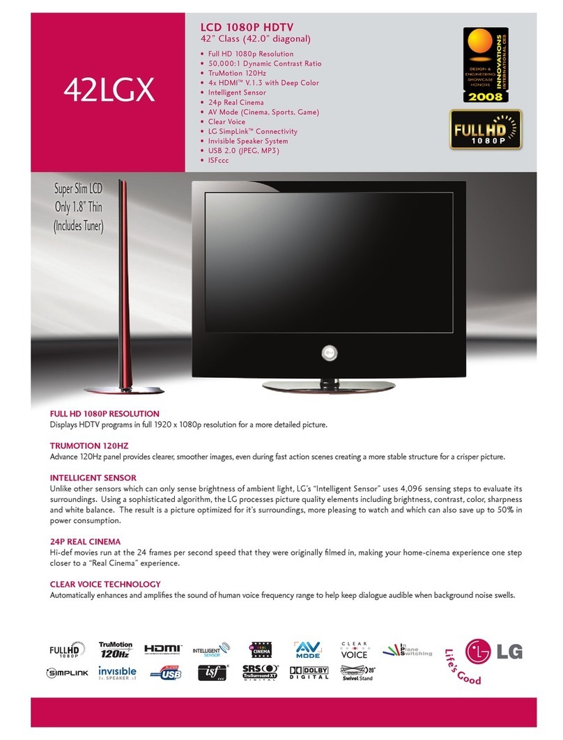 LG 42LGX User manual