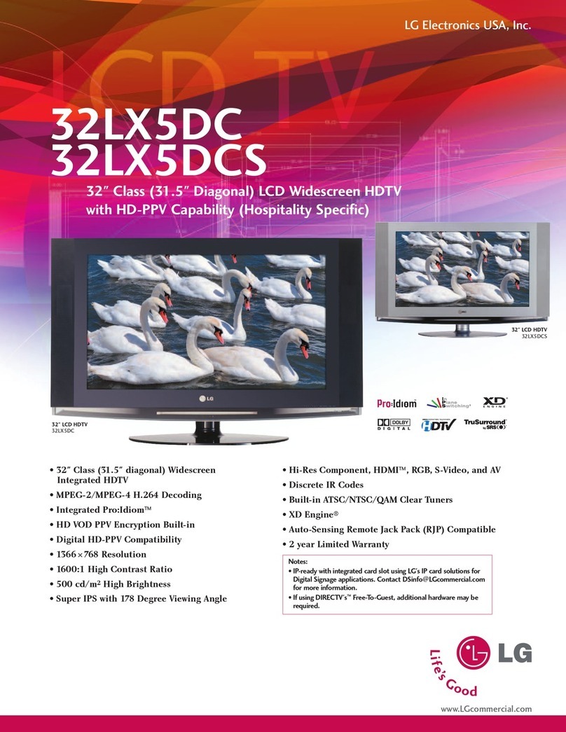 LG 32LX5DC User manual
