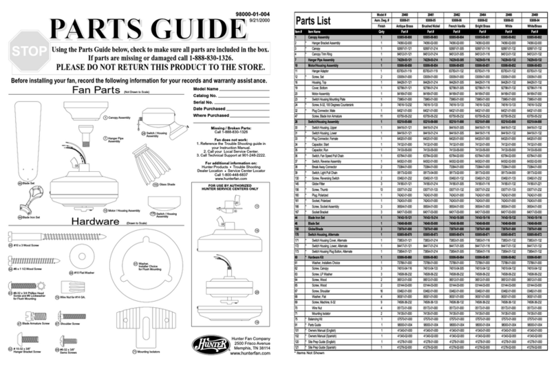 Hunter 25692 Manual