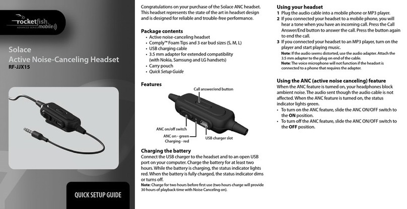 Rocket Fish RF-JJX15 User manual