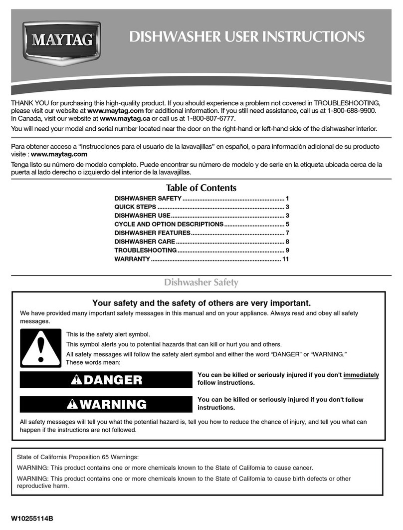 Maytag MDB7749AWM User manual