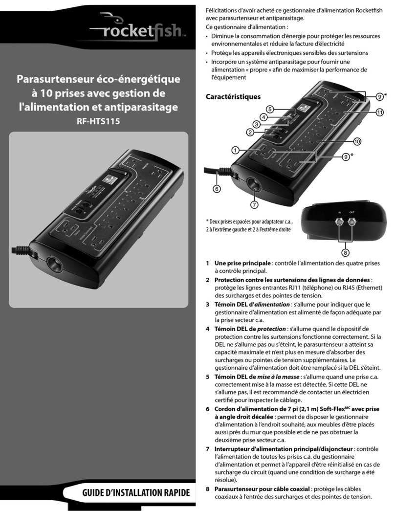 Rocket Fish RF-HTS115 Installation and operation manual