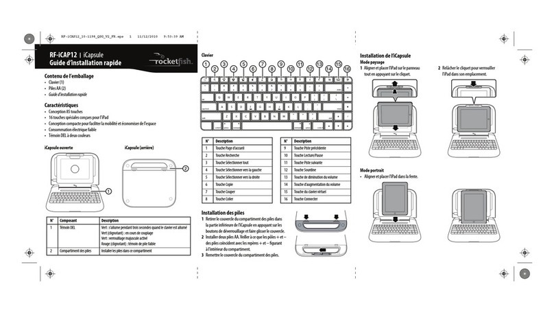 Rocket Fish RF-ICAP12 iCapsule Installation and operation manual