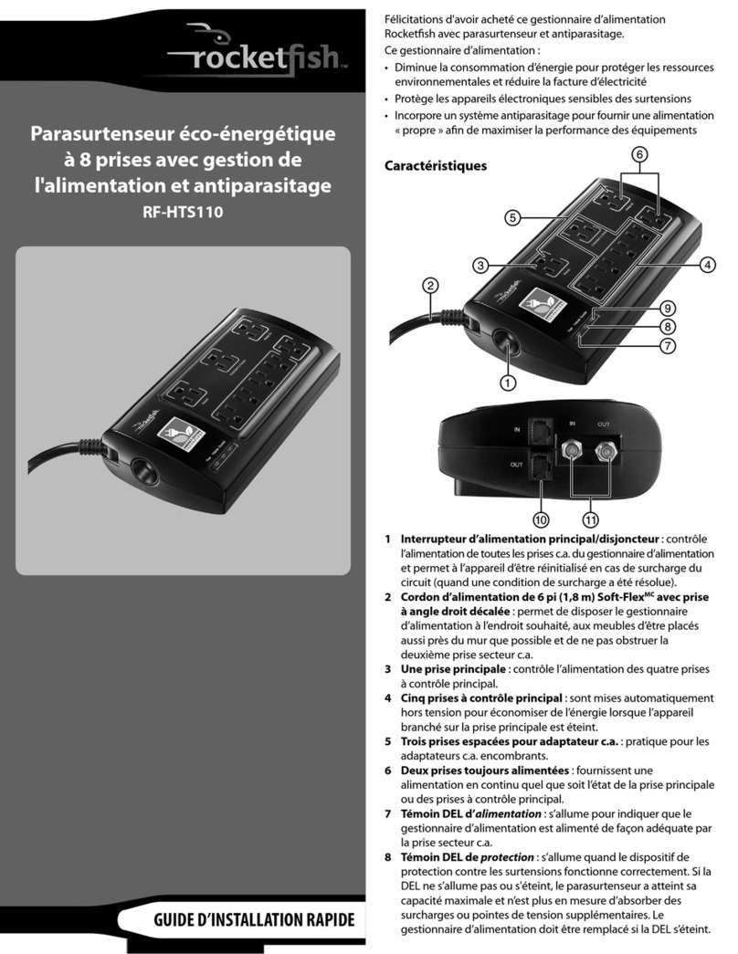 Rocket Fish RF-HTS110 Installation and operation manual