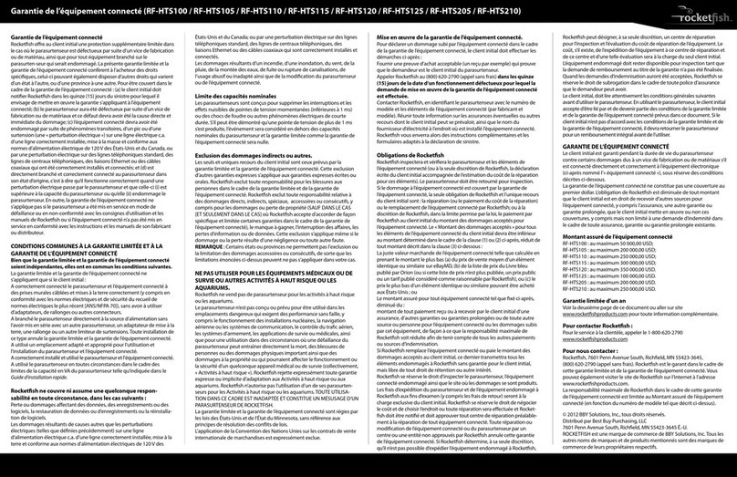 Rocket Fish RF-HTS205 Use and maintenance manual