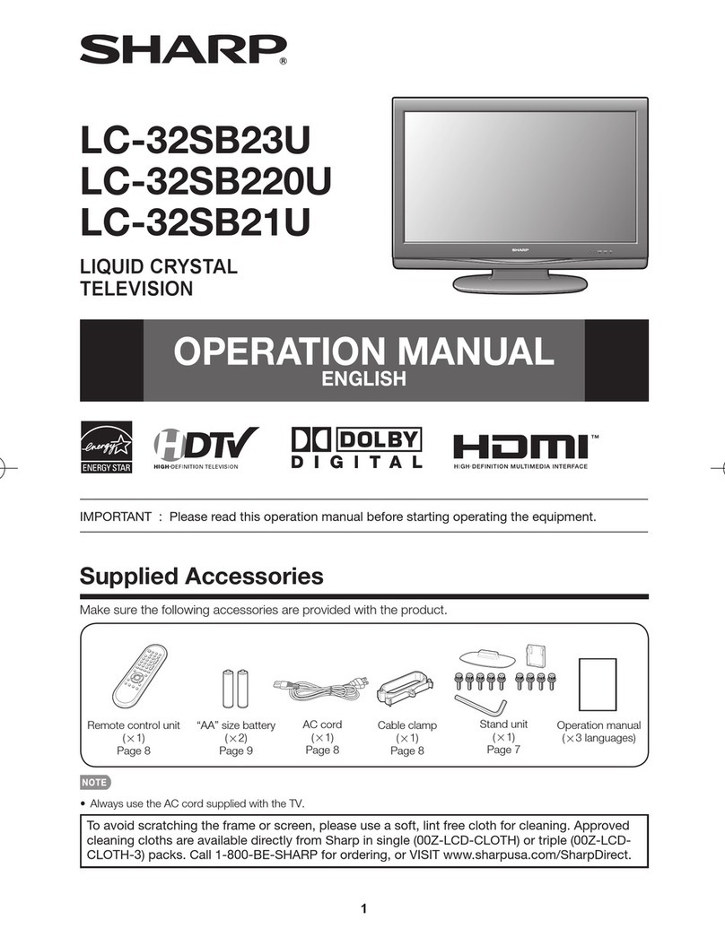 Sharp LC-32SB220U User manual