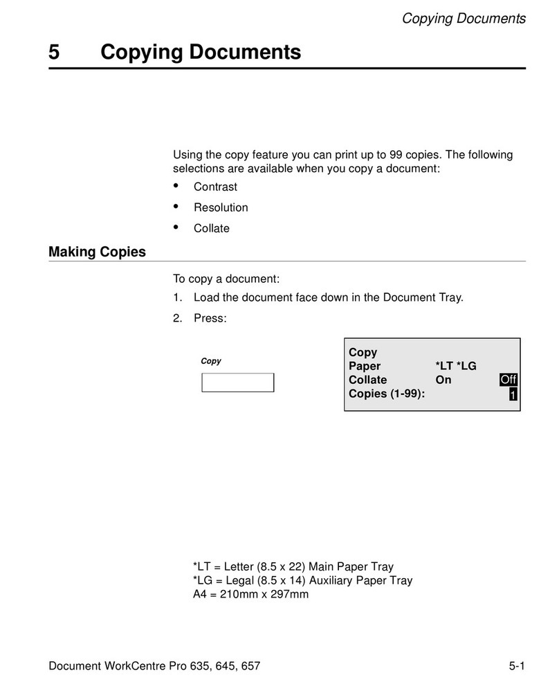 Xerox WorkCentre Pro 635 Instruction and safety manual