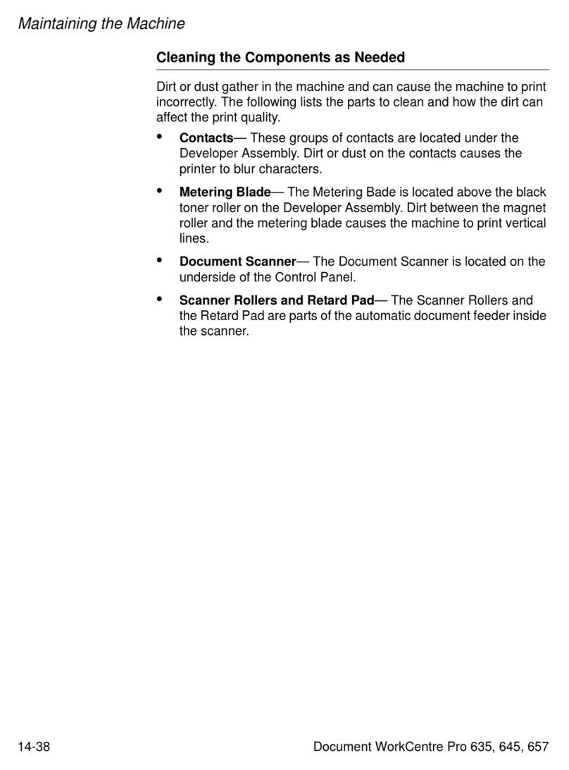 Xerox WorkCentre Pro 657 User manual