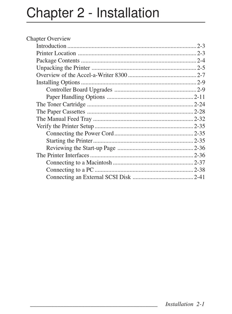 Xante Accel-a-Writer 8300 Reference manual Xante Accel-a-Writer 8300 Reference manual